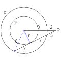 2 circunferências concêntricas
